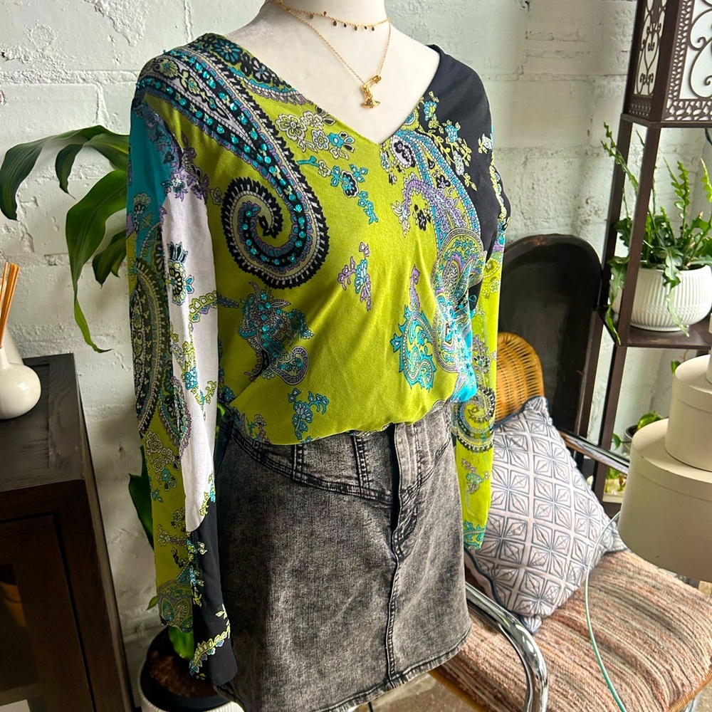 Boho Paisley Top